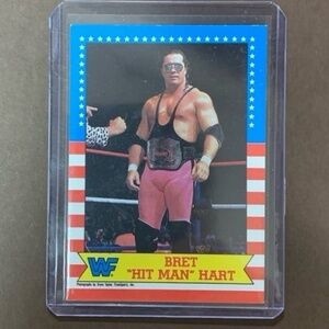 BRET ‘HITMAN HART’ ROOKIE CARD • 1987 TOPPS WRESTLING WWF WWE